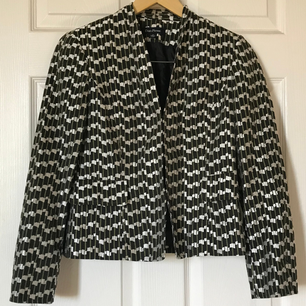 Evan Picone Print Jacket